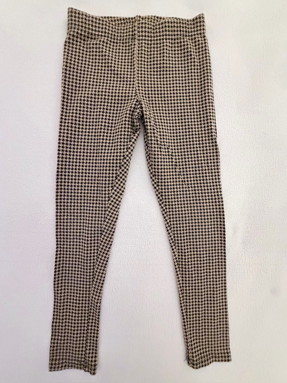 Tan & Black Houndstooth Leggings